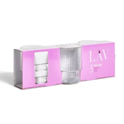 Lot de 3 gobelets en verre empilables 32,5cl < Gifi Best