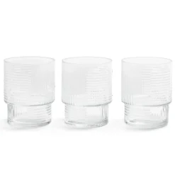 Lot de 3 gobelets en verre empilables 32,5cl < Gifi Best