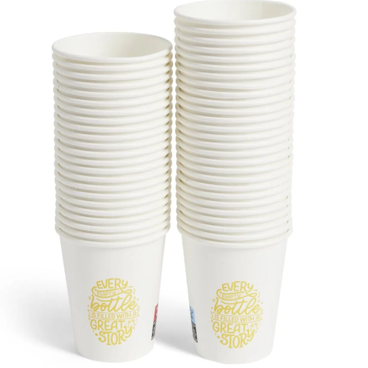 Lot de 50 gobelets jetables en carton < Gifi