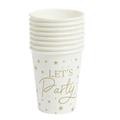Lot de 8 gobelets Let's Party carton 24cl < Gifi