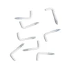 Lot de 8 gonds à vis blanc 2,5x25mm