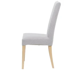 Lot de 2 housses de chaise polyester gris 45xH45x40cm < Gifi Discount