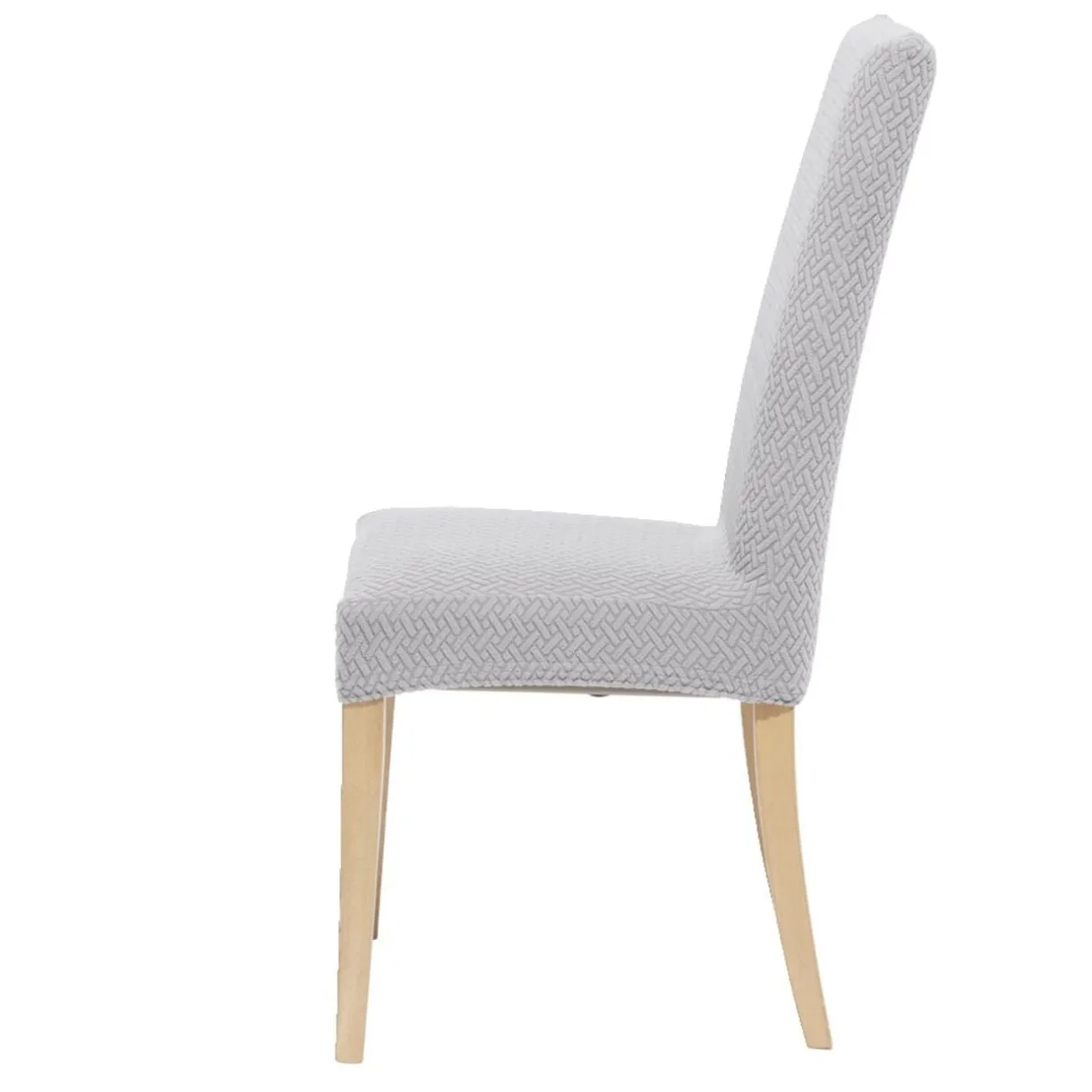 Lot de 2 housses de chaise polyester gris 45xH45x40cm < Gifi Discount