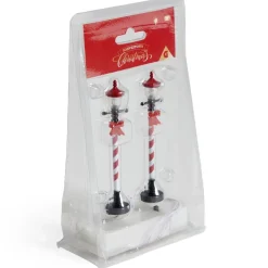Lot de 2 lampadaires sucre d'orge LED à piles H10cm < Gifi Clearance
