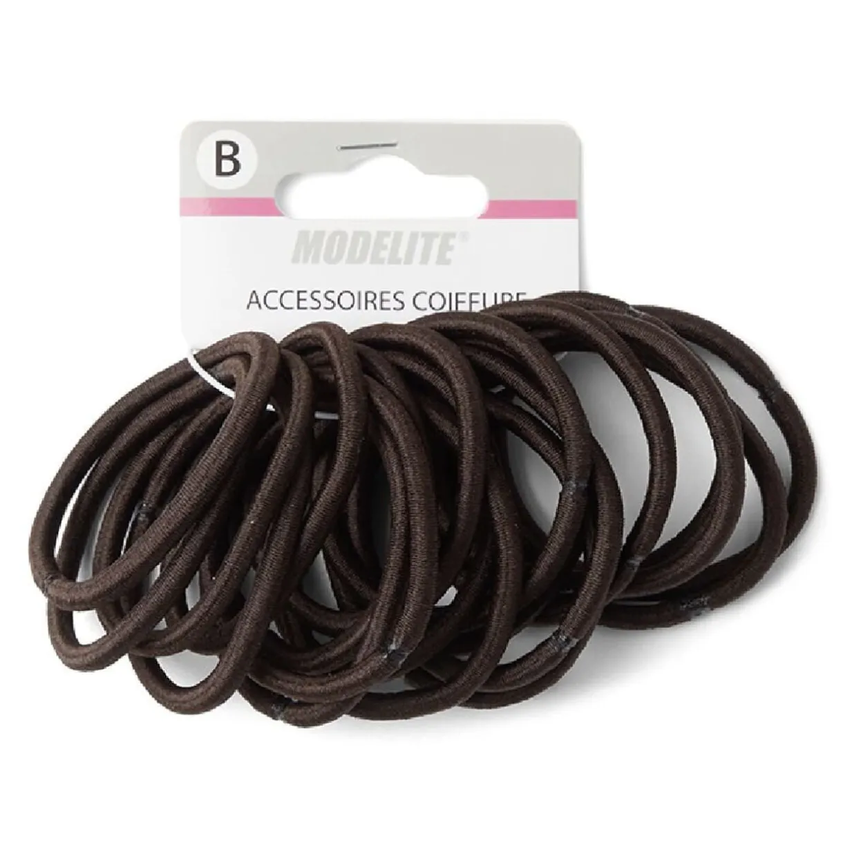 Lot de 15 élastiques à cheveux basiques polyester marron < Gifi Best