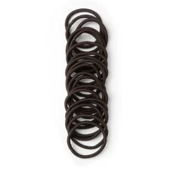 Lot de 15 élastiques à cheveux basiques polyester marron < Gifi Best