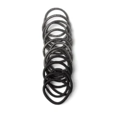 Lot de 15 élastiques à cheveux polyester noir et blanc aspect chiné < Gifi Outlet