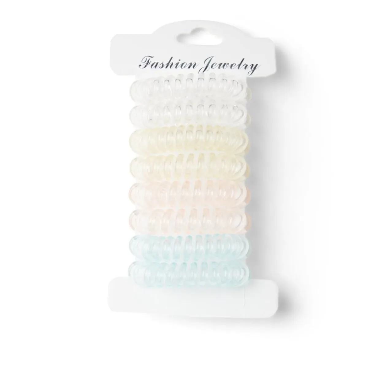 Lot de 8 élastiques à cheveux spirale caoutchouc 3 coloris < Gifi Outlet