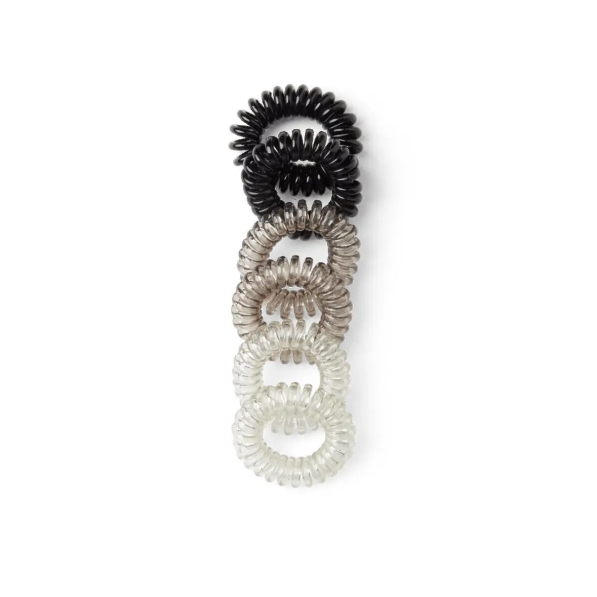 Lot de 6 élastiques à cheveux spirale caoutchouc 3 coloris < Gifi Best