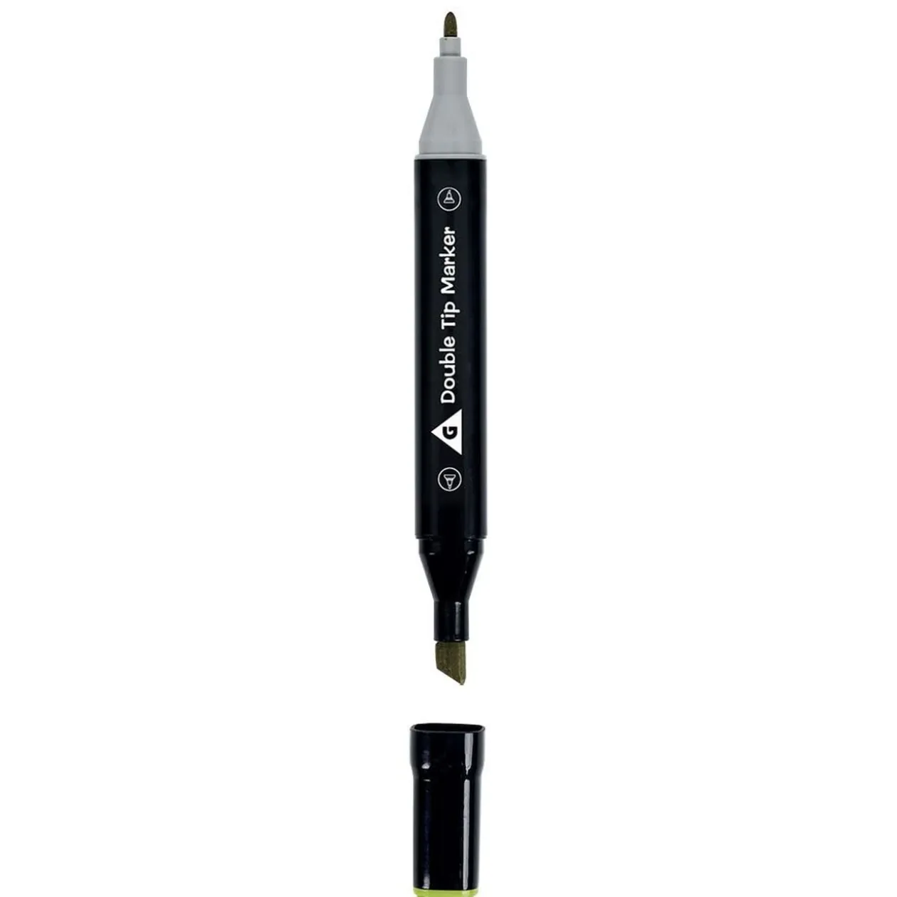 Lot de 36 marqueurs à base d'eau double pointe plastique noir + 3 ans