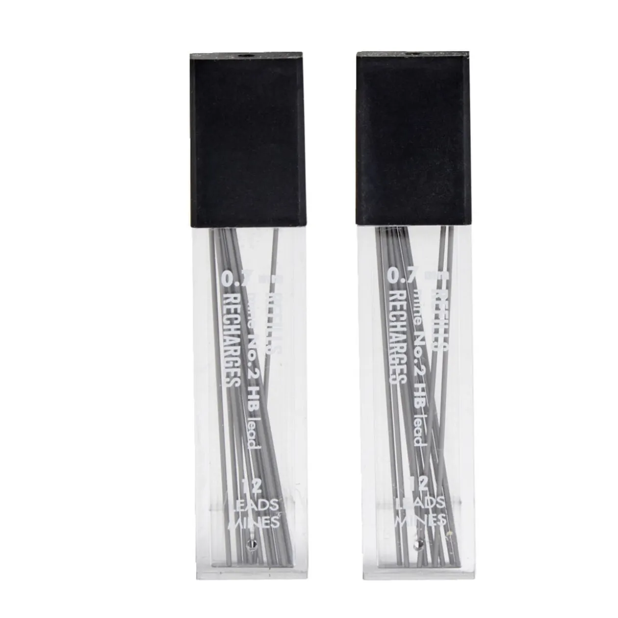 Lot de 24 mines HB 0,7mm