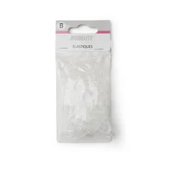Lot de 500 mini élastiques à cheveux caoutchouc transparent