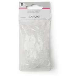 Lot de 500 mini élastiques à cheveux caoutchouc transparent