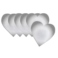Lot de 6 miroirs adhésifs forme coeur ou rond < Gifi Discount