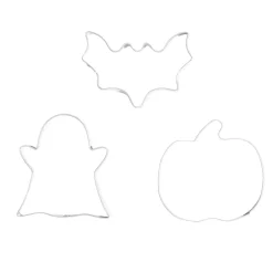 Lot de 3 moules à cookie en inox Ø6cm