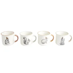 Lot de 4 mugs animaux 33,5cl < Gifi Online
