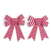 Lot de 2 noeuds rayés rouges et blancs Candyland 12x15cm < Gifi New