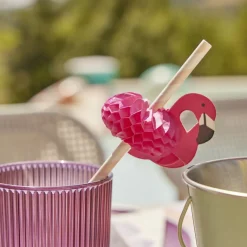 Lot de 12 pailles en papier design fruit < Gifi