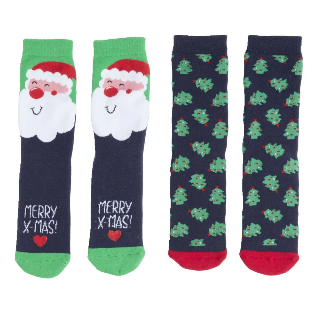 Lot de 2 paires de chaussettes de Noël 36/41 < Gifi Online