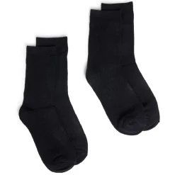 Lot de 2 paires de chaussettes 36/40 en fibre de bambou noir