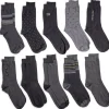 Lot de 10 paires de chaussettes pour homme T43/46 coton noir