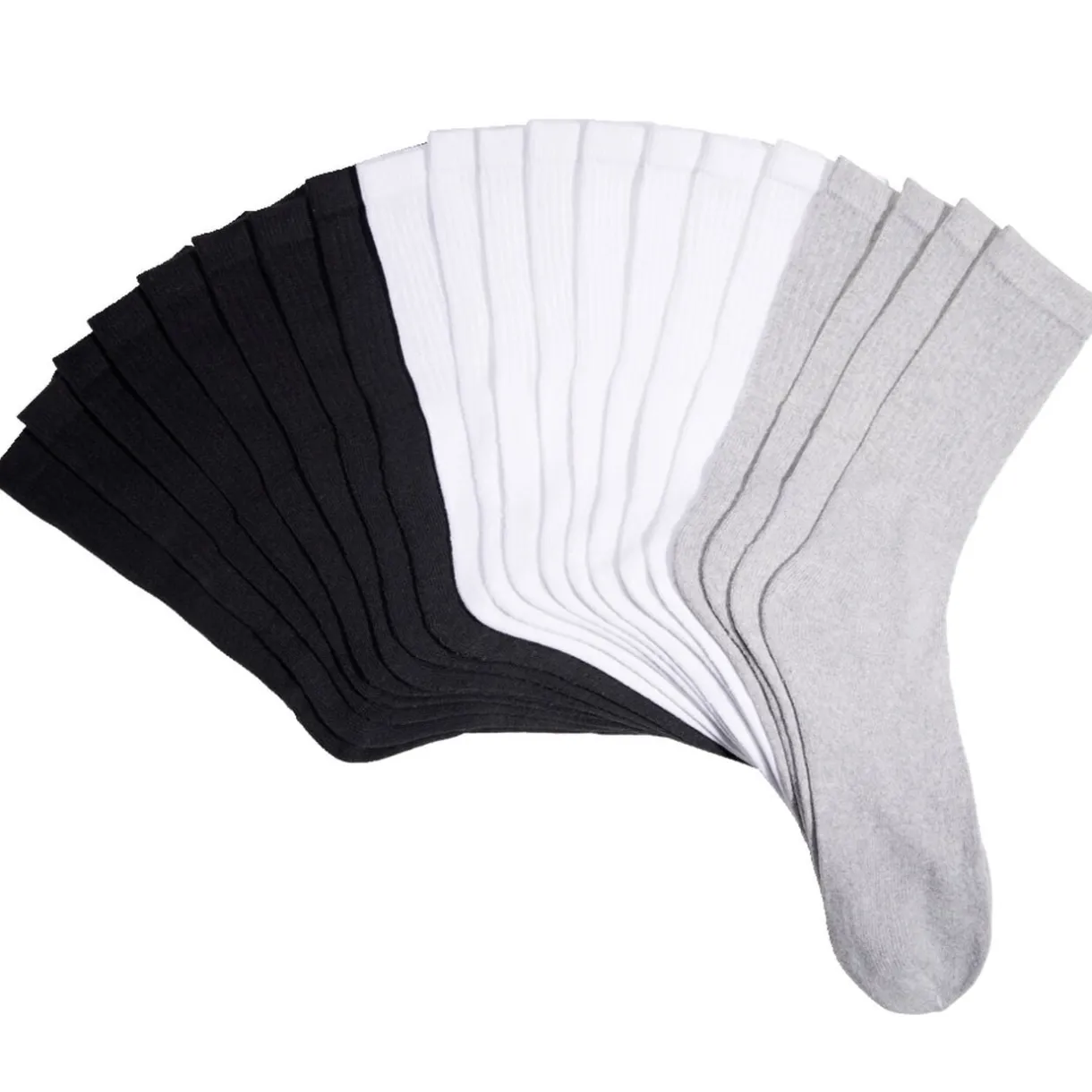 Lot de 10 paires de chaussettes pour homme T43/46 noir blanc gris < Gifi Online