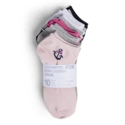 Lot de 10 paires de chaussettes pour femme T36/40 polycoton < Gifi New