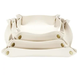 Lot de 3 panières de rangement 12/15/18cm - 3 coloris