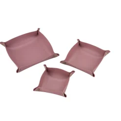 Lot de 3 panières de rangement 12/15/18cm - 3 coloris