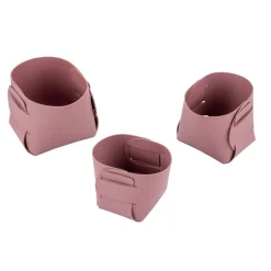 Lot de 3 panières de rangement 8/9/10cm - 3 coloris < Gifi