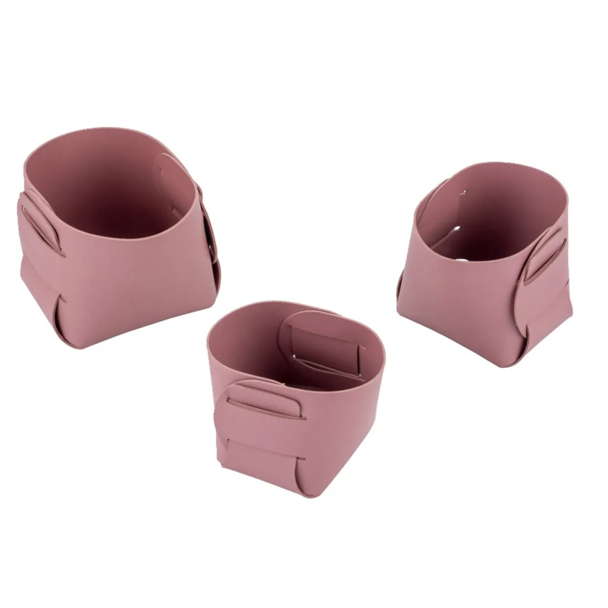 Lot de 3 panières de rangement 8/9/10cm - 3 coloris < Gifi
