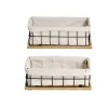 Lot de 2 panières métal et bois < Gifi Sale