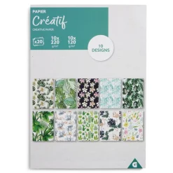 Lot de 20 papiers créatifs 10 designs - 4 modèles < Gifi Online