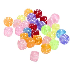 Lot de 30 perles en forme de dés < Gifi Online