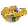 Lot de pièces dorées et billets en chocolat au lait 100Gr dans filet < Gifi Outlet
