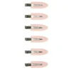 Lot de 6 pinces à cheveux latérales noir ou rose - 2 coloris