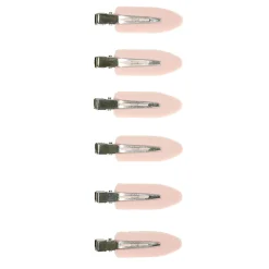 Lot de 6 pinces à cheveux latérales noir ou rose - 2 coloris