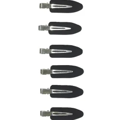 Lot de 6 pinces à cheveux latérales noir ou rose - 2 coloris