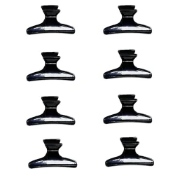 Lot de 8 pinces à cheveux noir ou rose - 2 coloris