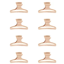 Lot de 8 pinces à cheveux noir ou rose - 2 coloris