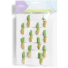 Lot de 12 pinces en bois forme carotte < Gifi