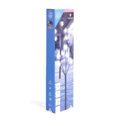 Lot de 2 piques lumineux à planter 5 tiges étoile LED blanc chaud H38cm < Gifi Hot