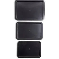 Lot de 3 plaques à four métal noir 38/43/48x29cm < Gifi Online