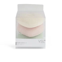 Lot de 3 éponges konjac coeur - 3 modèles