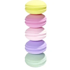 Lot de 5 éponges à maquillage forme macaron