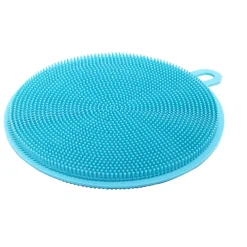 Lot de 2 éponges silicone jaune et bleu 13x11,5cm < Gifi Sale
