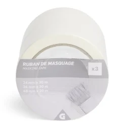 Lot de 3 rubans de masquage 25/36/50mm 30m