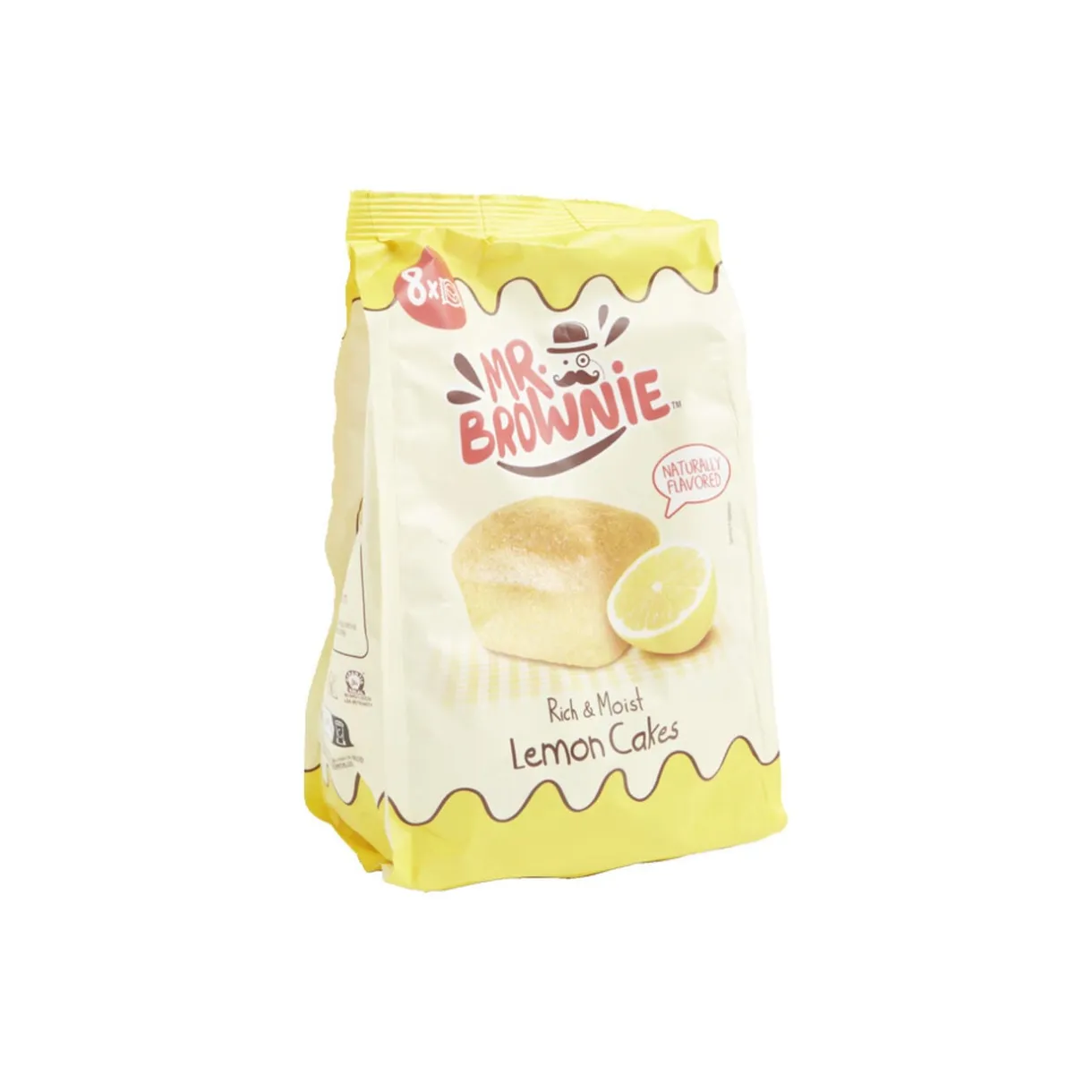 Lot de 8 sachets individuels Mr. Brownie lemon cake 200g < Gifi Online