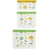 Lot de 3 sacs alimentaires en plastique - 3 modèles