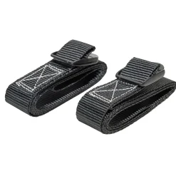 Lot de 2 sangles noires 120cm